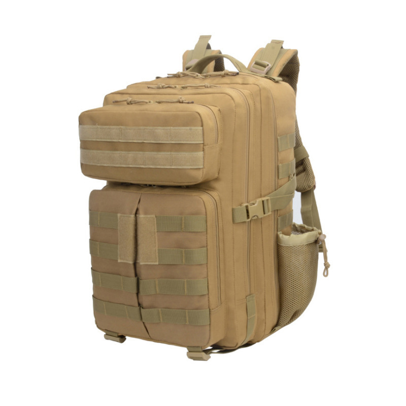 Suministro exclusivo transfronterizo de mochila táctica 3p de gran capacidad de 45l, bolsa de almacenamiento para camping, mochila deportiva para montañismo y senderismo al aire libre