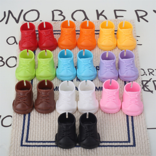 Labubu shoe accessory, unisex open-toe sneaker with rubber sole, funny smiling platform shoe, Labubu decorative element for shoes.