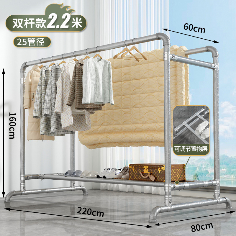 (이중 막대 여분의 두꺼운 25 튜브) 길이 2.2 미터, 높이 1.6 미터 (방풍 후크 40 개)