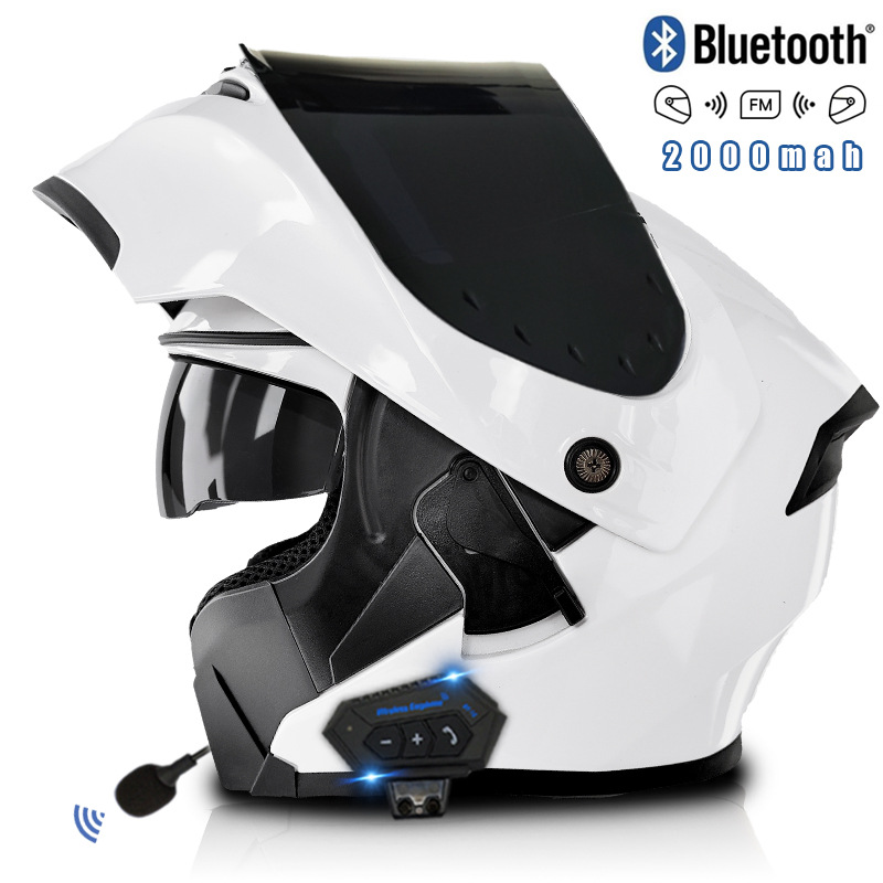 SE-밝은 흰색 차 거울-인터콤 블루투스 포함