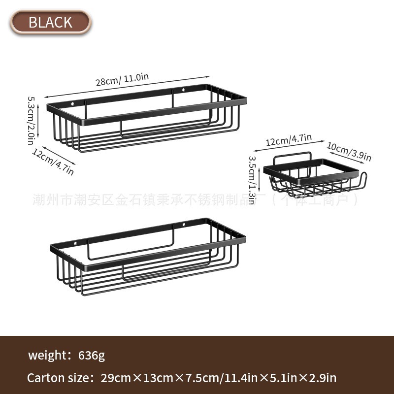 Rack de almacenamiento de artículos de baño sin perforación Rack de almacenamiento de jabón de baño casero