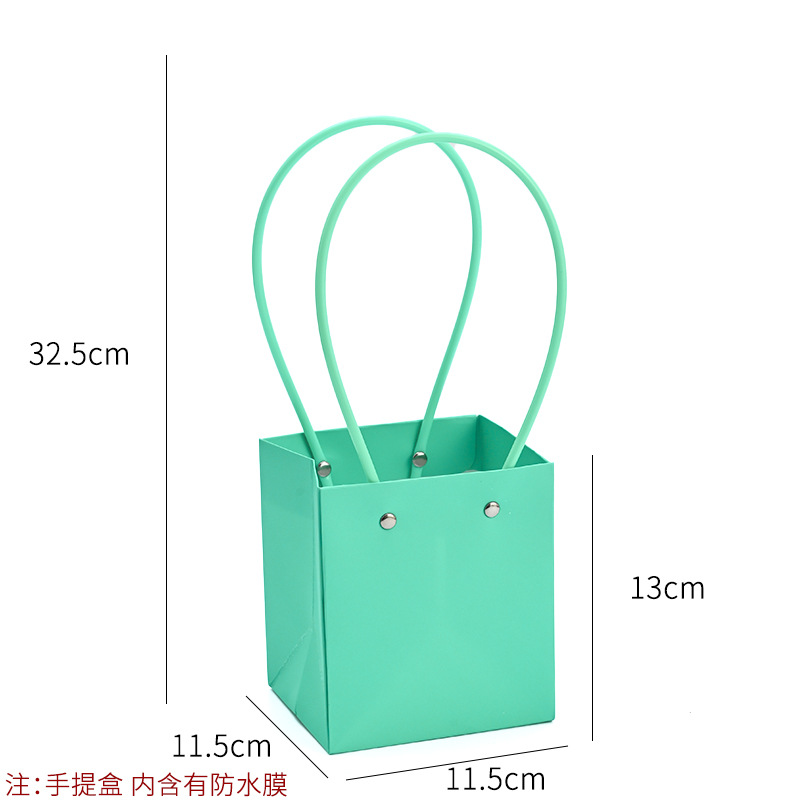 Bolso especial transfronterizo para flores, descuento al por mayor, bolsa trapezoidal de papel kraft impermeable, bolsa de embalaje de regalo, bolsa de ramo