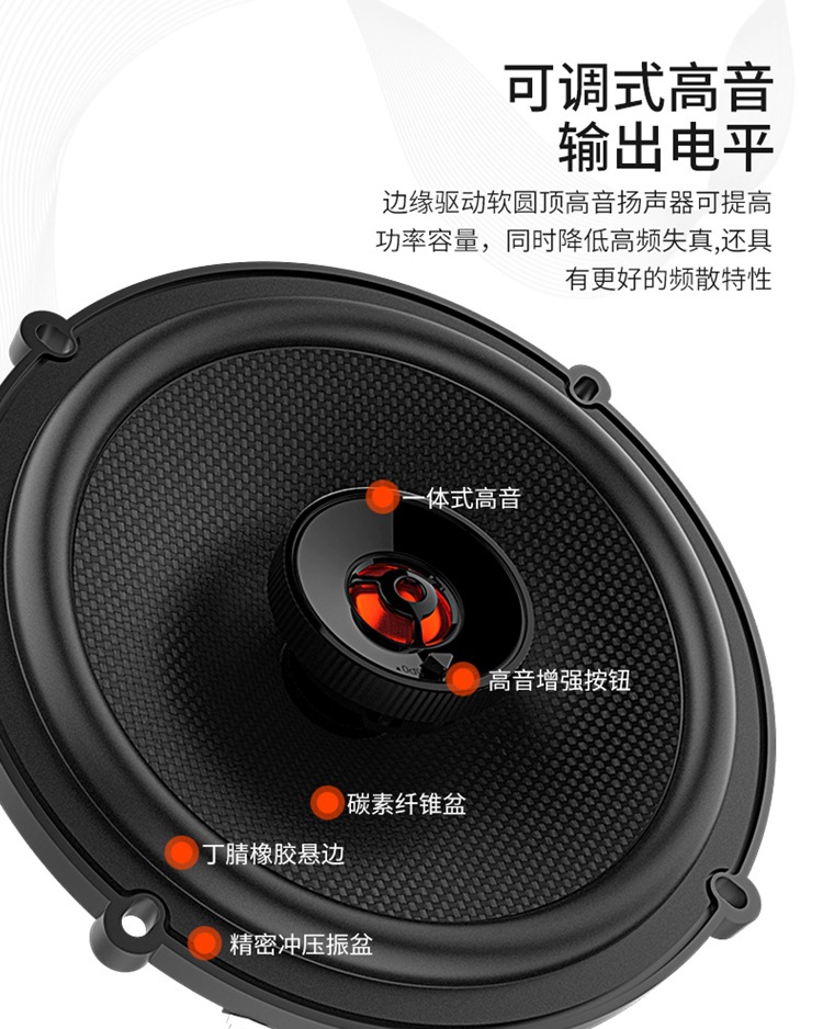 Harman Jbl Club 605Csq High-Performance Two-Way Speaker Set Car Tweeter Subwoofer