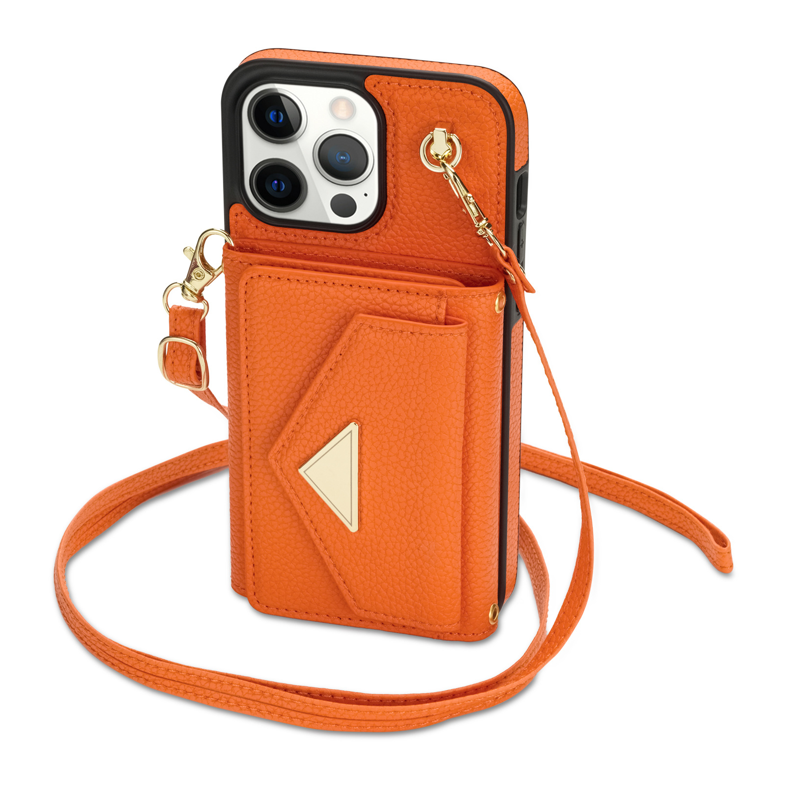 110g Weight iPhone Applicable Brands Pu Leather Material Solid Color Pattern Retro Style Retro Solid Color Pu Leather   Phone Cases 21