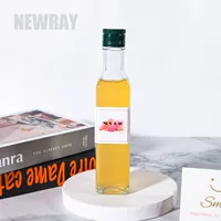 Кристаллический белый стеклянный масляный горшок оливковое масло бутылка уплотнение чайного масла бутылка грецкого ореха масло бутылка уксуса бутылка оптом