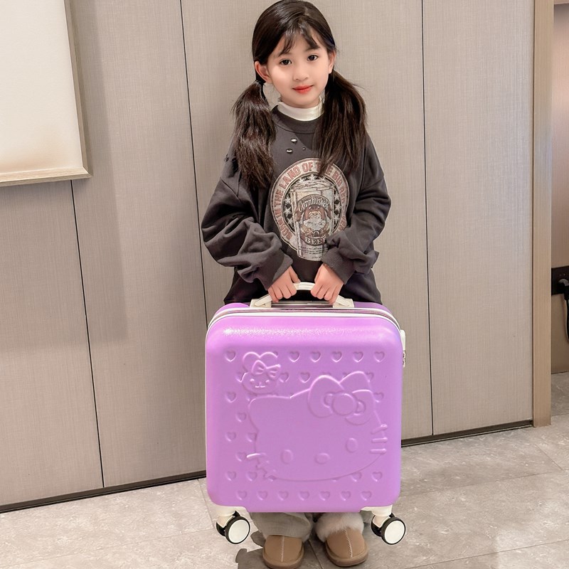 Nueva caja de registro de 20 pulgadas kt gato Kulomi caja de dibujos animados adorable Sanrio caja de viaje para niños caja de tracción