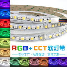 5050单排120灯RGB+CCT多彩变色灯带 五合一七彩+双色温可调色灯条