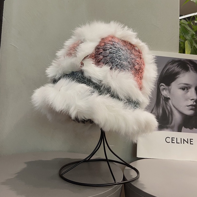 흰색 - 다양한 색상의 사자 모자