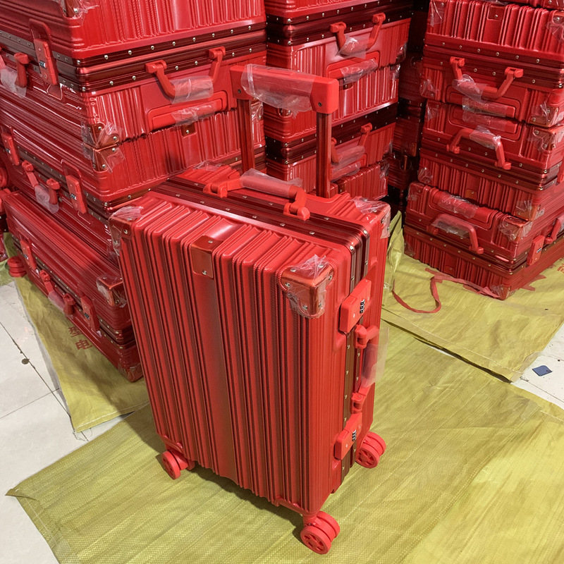 [Juwei Jiulong] 2022 New Wedding Box Big Red Suitcase Wedding Box Suitcase Universal Wheel Hard Case