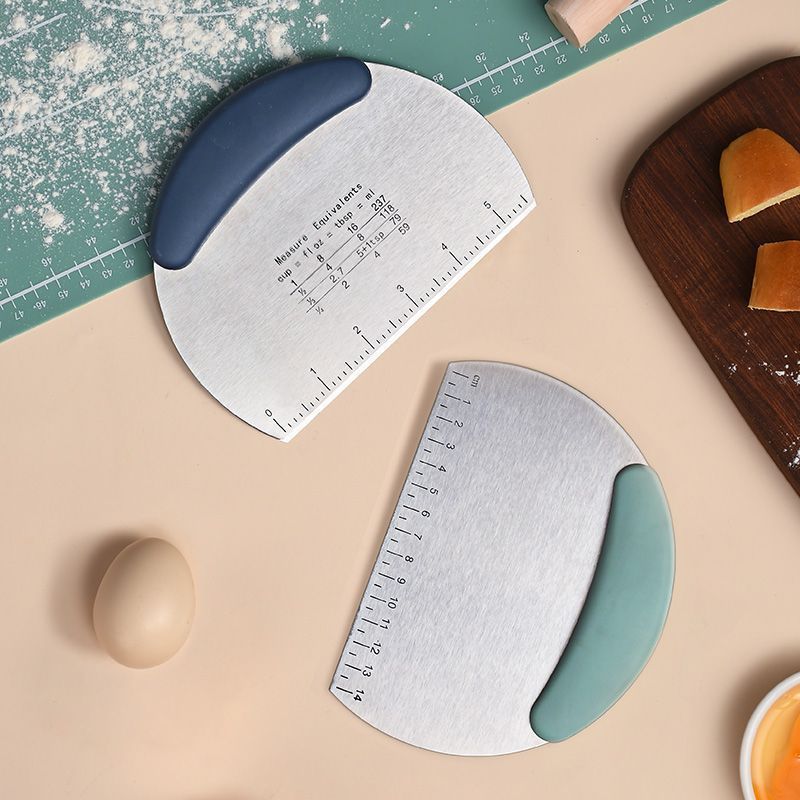 Stainless steel cutting board chow fun scraper cutting board food grade steamed bun knife handmade baking spatula