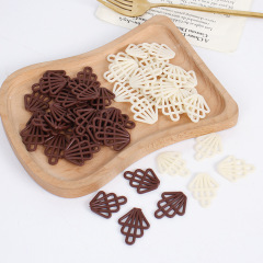 擬似チョコレートの花の円錐形のチョコレートのdiyのデザートのケーキの装飾の部品の偽の食品のチョコレートの棒のおもちゃ