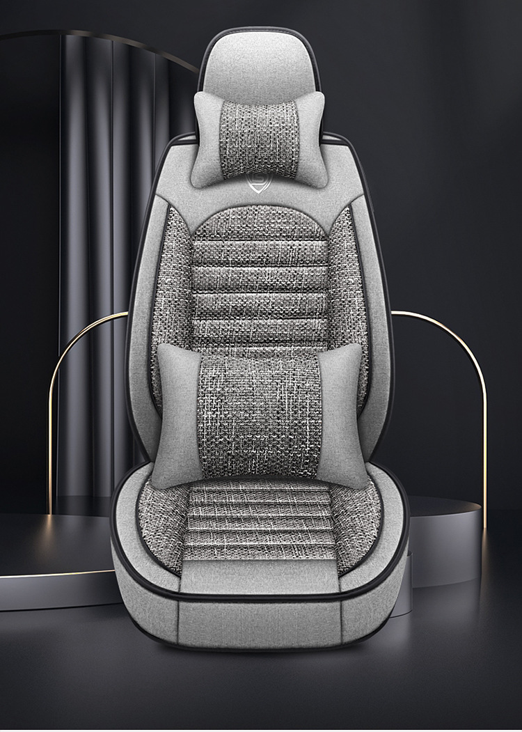 Car Seat Covers, Linen Car Mats, New Models for All Seasons, Fully Enclosed Seat Covers, Factory Direct Sales, Seat Cushions, Car Accessories