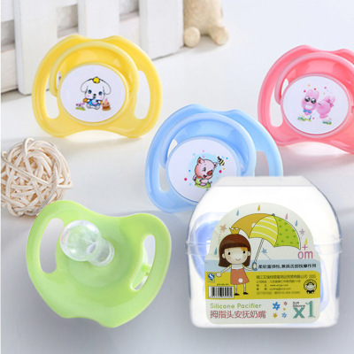 ARRYJA 安抚奶嘴  安慰奶嘴 仿真 卡通炫彩 拇指头 圆头|ru