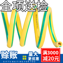 定制bv铜芯电线代加工接地线黄绿线 赊4 2.5平方国标纯铜电线厂家