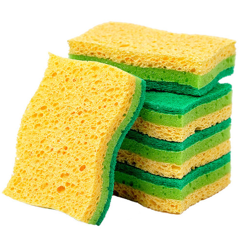 Wood pulp sponge, dishwashing scouring pad, kitchen housework cleaning sponge block, dishwashing pot, wood pulp cotton sponge wipe wholesale