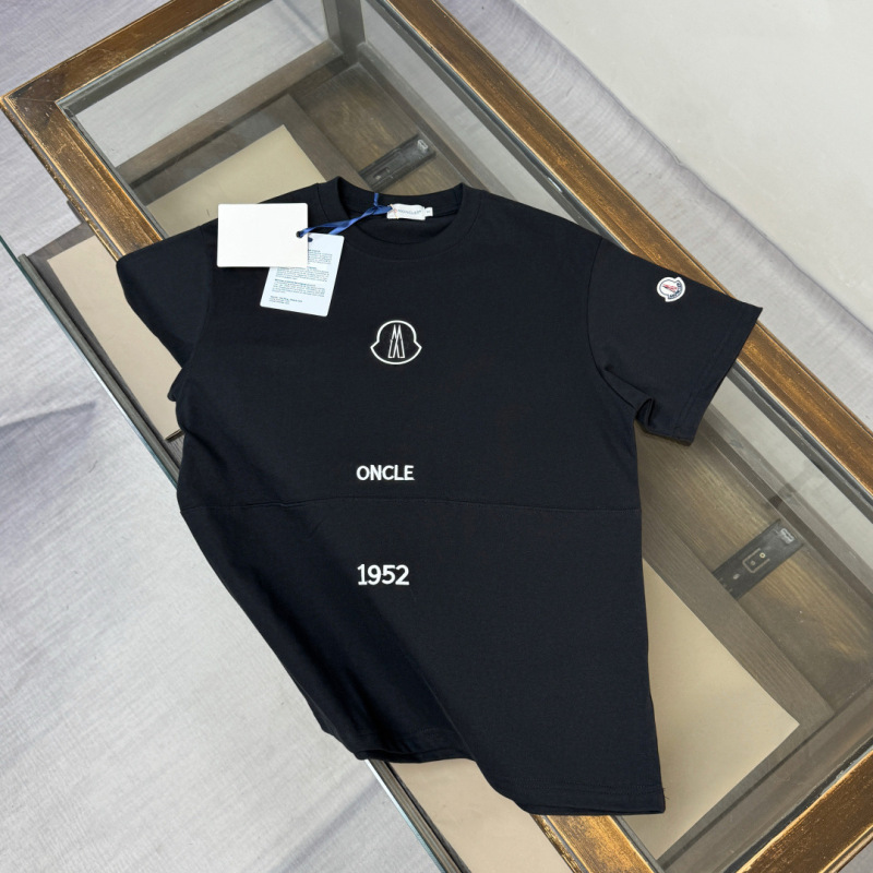New Summer Men's Short-Sleeve T-Shirt, Heavyweight Pure Cotton Casual Embroidered Round-Neck Trendy Brand T-Shirt, Couple Style New Summer Men's Short-Sleeve T-Shirt, Heavyweight Pure Cotton Casual Embroidered Round-Neck Trendy Brand T-Shirt, Couple Style