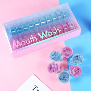 Jingshen disposable jelly cup mouthwash factory hotel saliva wholesale factory gift box 20