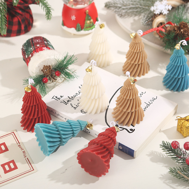 新品スパイラルクリスマスツリーアロマキャンドル高級感クリスマスお土産isクリエイティブホーム置物クリスマスプレゼント|undefined