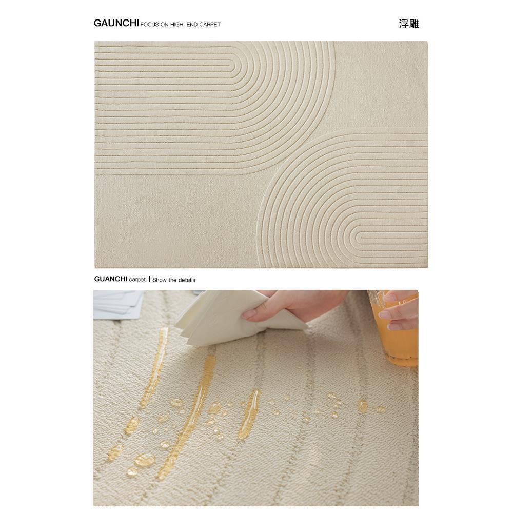 Alfombras de sala de estar 2024 nuevo sin pegamento antibacteriano filamento de diatomitas impermeable sin lavado limpiable alfombras de piso de lujo ligero de alto nivel