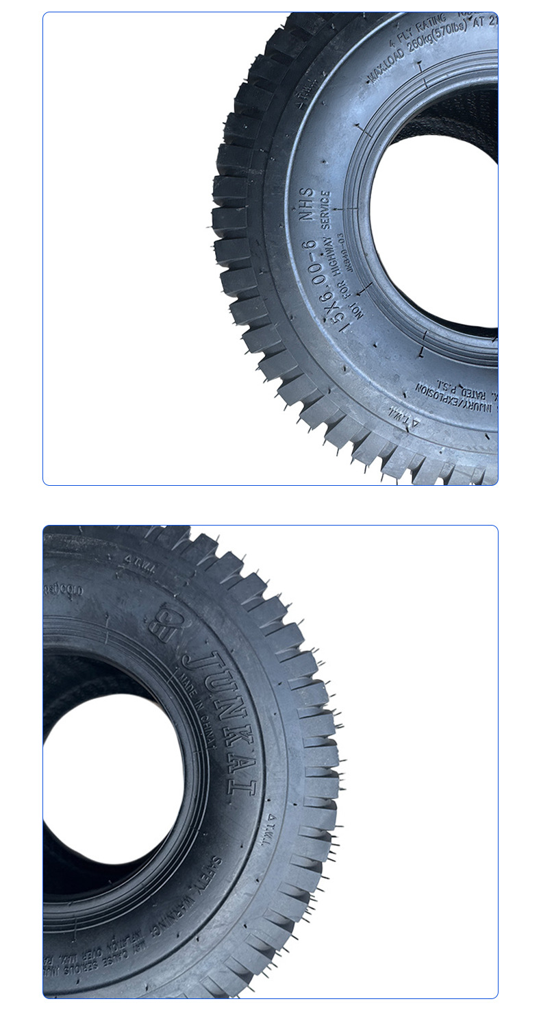 Manufacturer Supplies Agricultural Tires Atv Beach Vehicles Lawn Mowers 15X 6-6inch Electric Vacuum Tires Thickened and Wear-Resistant