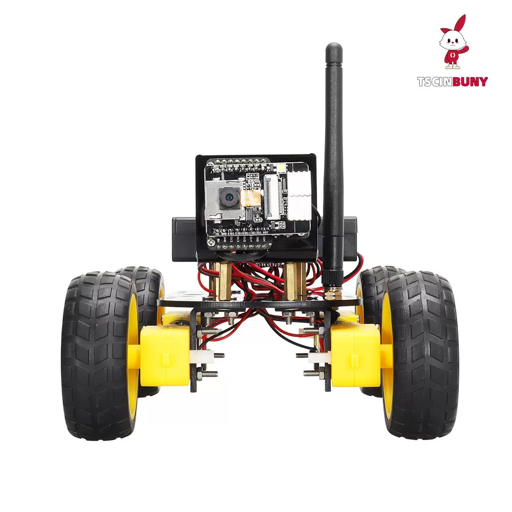 DIY 智能汽车机器人套件ESP32  CAM 小车套件易组装带摄像头套件