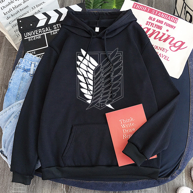 2020 nuevo ataque gigante logo Sudadera con capucha mismo estilo manga larga fleece sudadera suéter 2