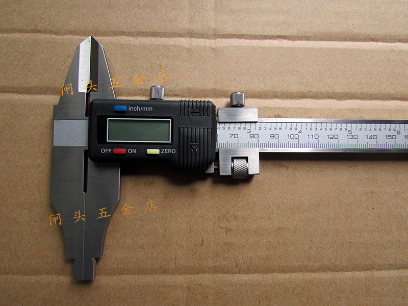 上海恒量双外爪卡尺0-300mm三型游标平头带表加十电子数显卡尺