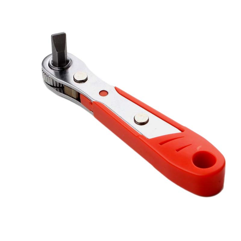 Mini Double-Head Ratchet Wrench 90-degree Multi-function Ratchet Screwdriver Bit Handle Socket Wrench Screwdriver