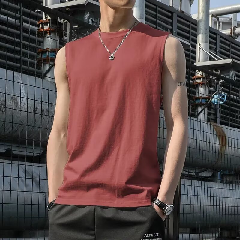 Large shoulder vest [brick red]