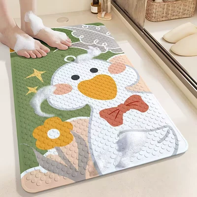 Avtomobil döşəmə paspasları – Bath Mat Waterproof Anti-Fall Floor - 13-cute-little-duck-3565cm-environmentally-friendly-material