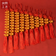 桃木葫芦挂件十帝钱门对门客厅卧室中国结铜钱串转运新居乔迁礼物