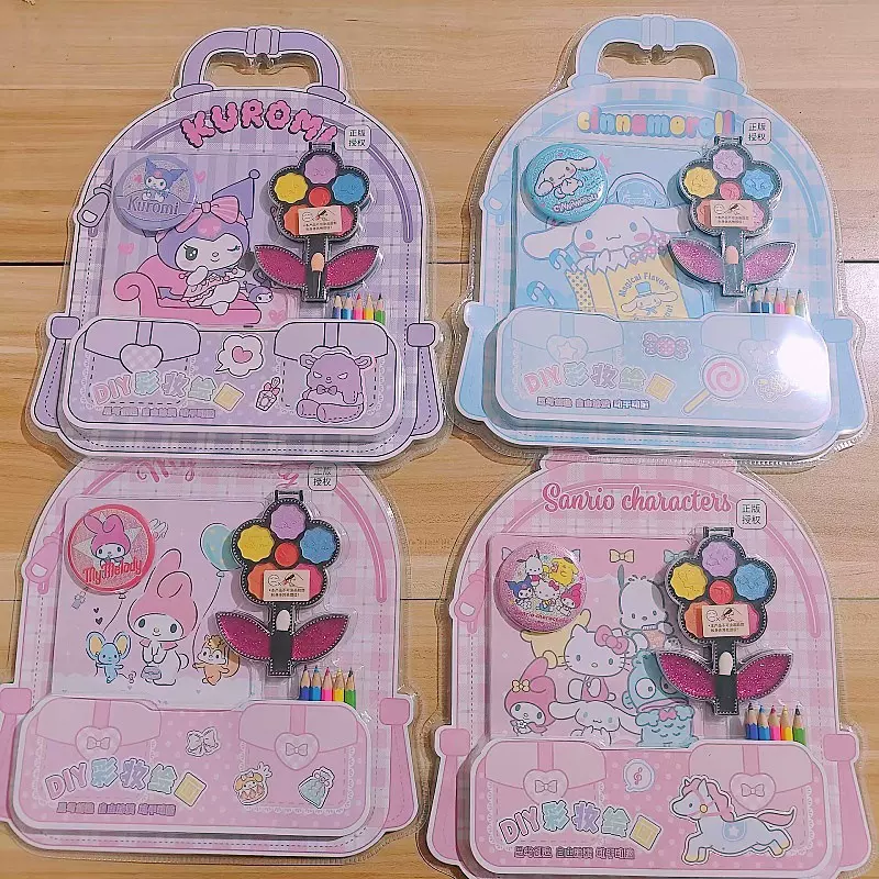 新款三丽欧卡通DIY彩妆绘画学生创意贴纸3-6岁儿童男女孩益智玩具