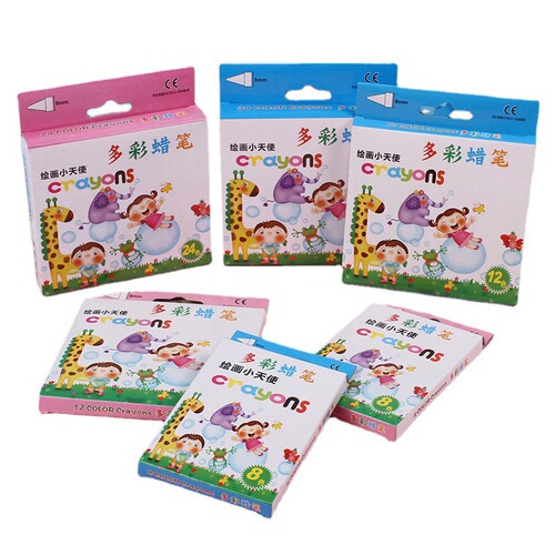 Children's crayon non-dirty hand painting stationery set kindergarten reward gift 24 color crayon wholesale one piece drop shipping