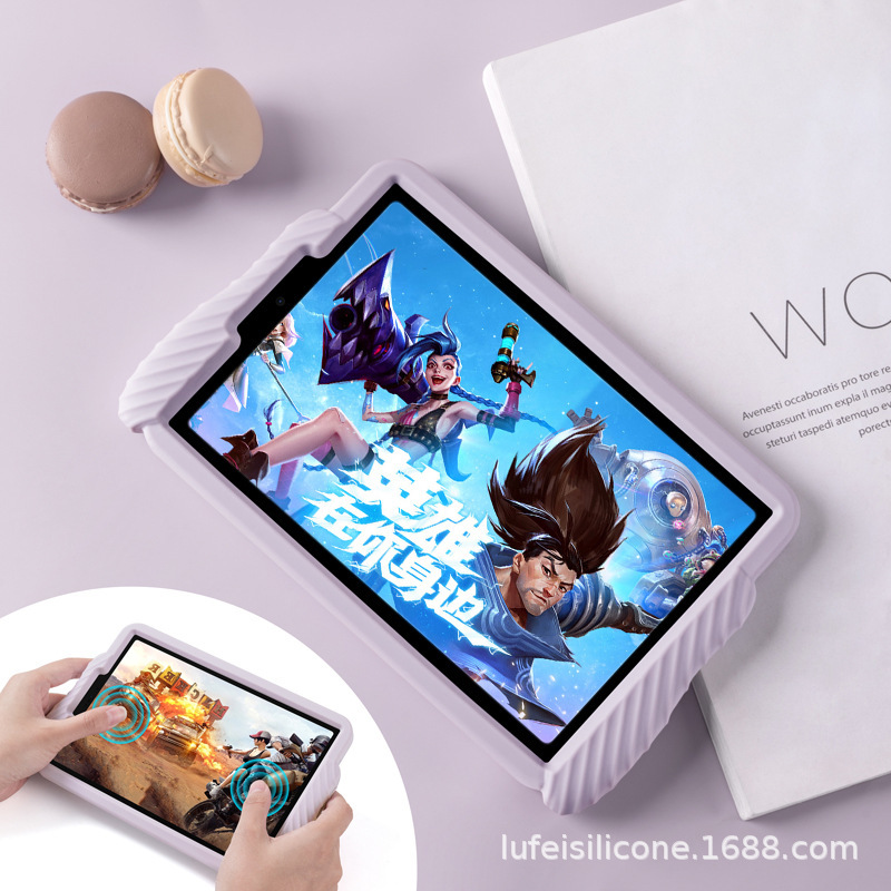 For ipad9 protective case 9.7 inch gamepad 10.2 silicone mini45 anti-drop handle soft case