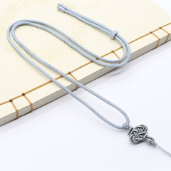 中國結玉佩半成品配飾吊墜繩子 粗長款萬搭配件diy手工編織項鍊繩