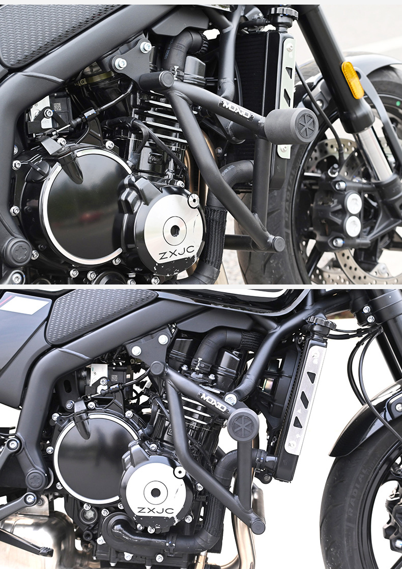 Suitable for Zhang Xue Motorcycle 500F Bumper Spring Head Buffer Guard Bar Motorcycle Front Guard Bar Competition Guard Bar Modification