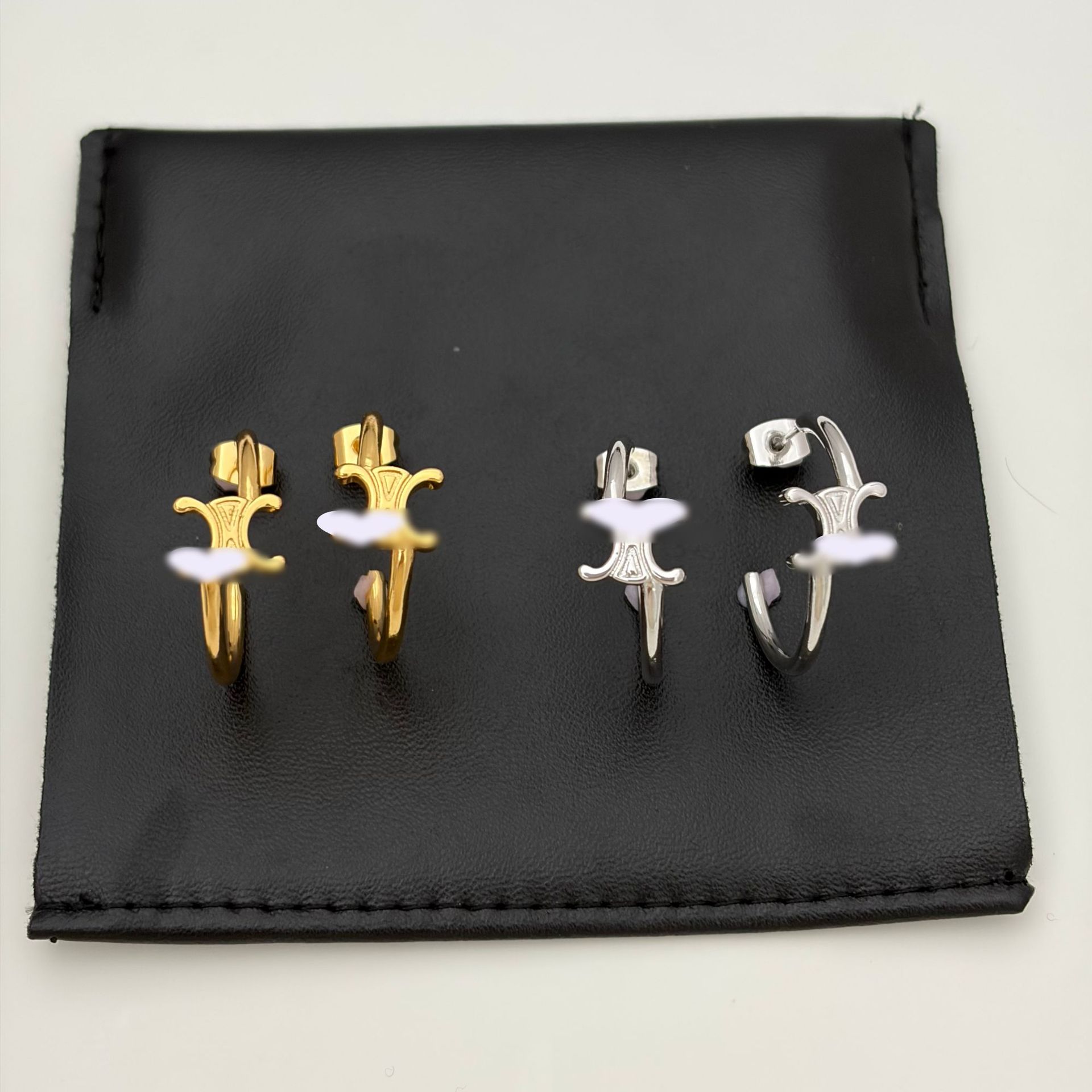 Asymmetric Earrings in Gold and Silver Colours