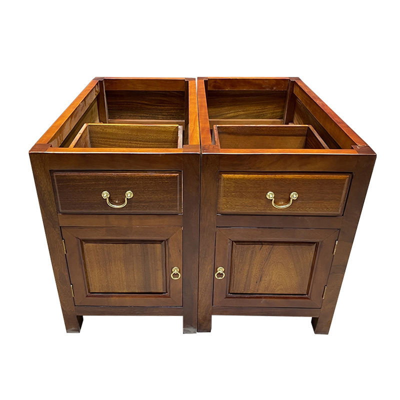 BAHUA 견고한 목재 대형 보드, 1개 도어, 무료 배송, 마호가니 티 테이블, OAKAN 1개 배플 캐비닛 받침대, 싱글, 더블 테이블 다리 받침대