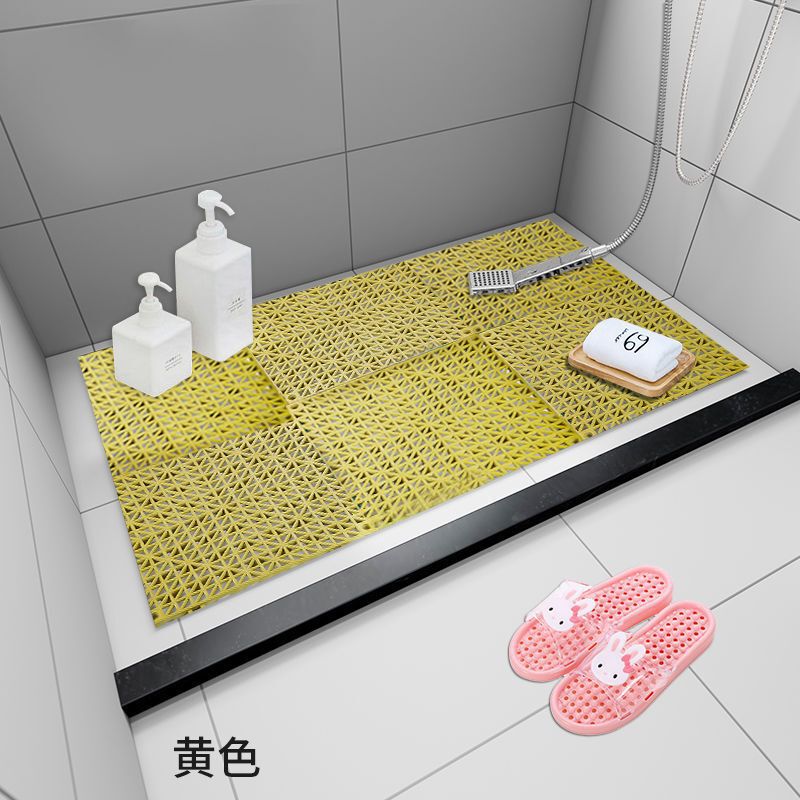 キッチントイレの浴室PVC防水滑り止めマットを厚くすると、透かし彫りの床マットをつなぎ合わせることができる|undefined