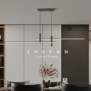 北欧极简餐厅吊灯现代简约吧台创意长条轻奢设计师灯2023新款灯具-阿里巴巴