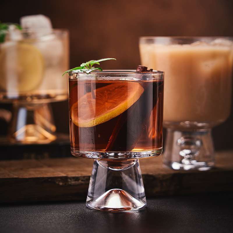 Cafe Restaurant Snow Mountain Bottom Glass Coffee Cup Austra