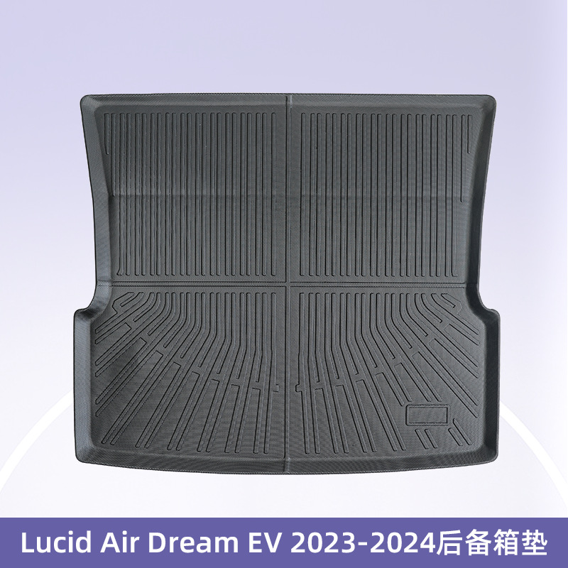 Aplicable a Lucid Air Dream EV Pure Electric 2023 - 2024 3D todo el tiempo TPE cojín de pie maletero