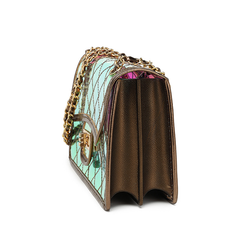 Nuovo dional cross jelly per le donne, filo da ricamo alla moda con griglia di diamanti trasparenti, piccola catena francese da spiaggia_voghion.com