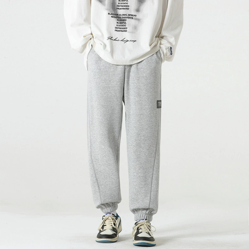 Comfortable sports trousers, drawstring, loose fit, plus size, oversize