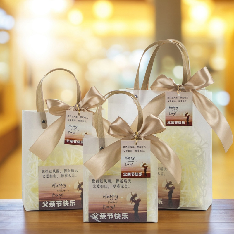 Father's Day Gift Bag, Handbag, Souvenir Transparent Bag, Gift Bag for Dad, Large and Small Gift Bag, Accessible Luxury Gift Bag Father's Day Gift Bag, Handbag, Souvenir Transparent Bag, Gift Bag for Dad, Large and Small Gift Bag, Accessible Luxury Gift Bag