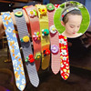 Summer children's headband with velcro, bangs, hair accessory, floral print