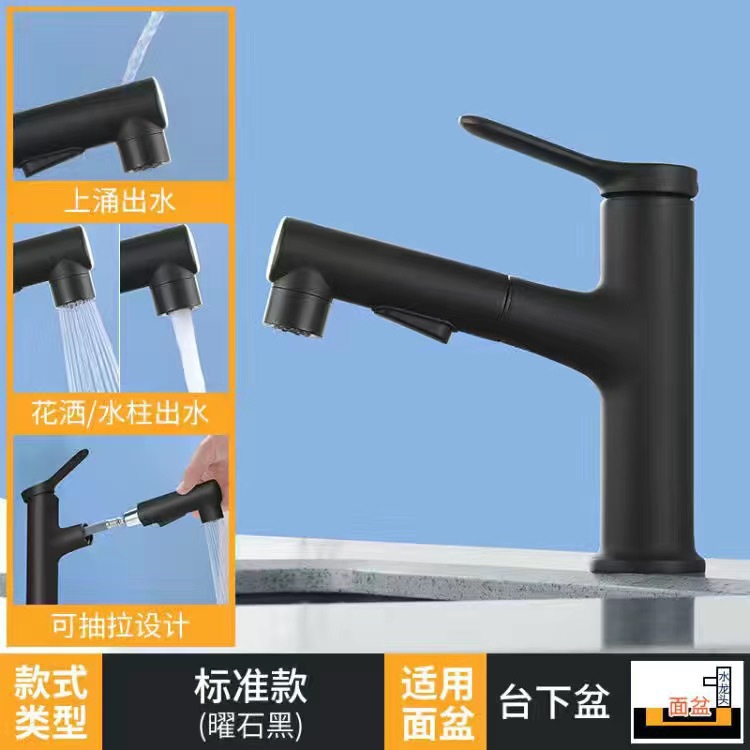 Grifos de lavabo de cobre al por mayor, grifos de lavabo extraíbles de grado industrial, exclusivamente para comercio exterior transfronterizo. image 10