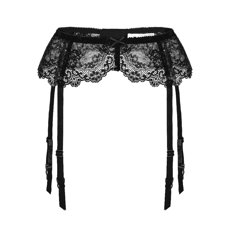 Varsbaby ultra-thin lace garter bow sexy lace socks clip adjustable length Varsbaby ultra-thin lace garter bow sexy lace socks clip adjustable length