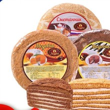 俄罗斯风味提拉米苏蜂蜜奶油千层蛋糕早餐休闲零食整箱6个包装