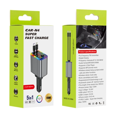 Mp3 Player Mobile Phone Charger | Car mp3 - n4-aluminum-alloy-shell
